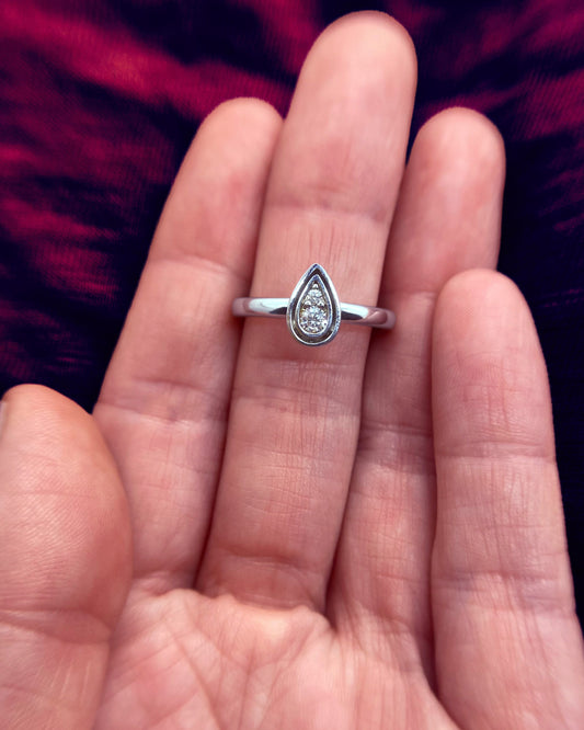 Perfect-Pear Stacking Ring