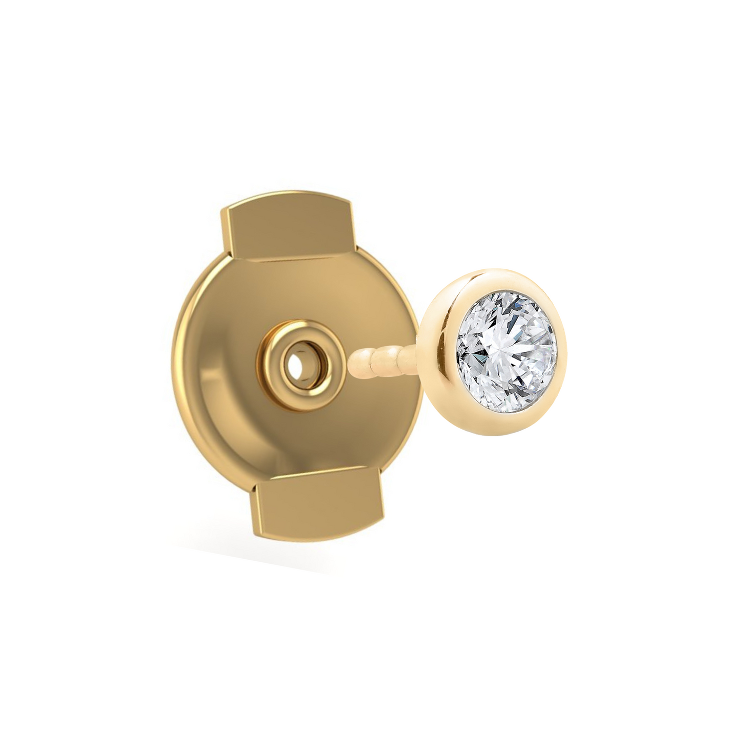 Starlet Back-Off Stud 14K Yellow Gold