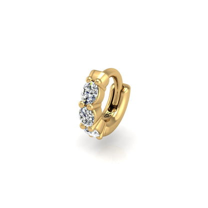 The Big-O  Single Hoop in 14K Yellow Gold