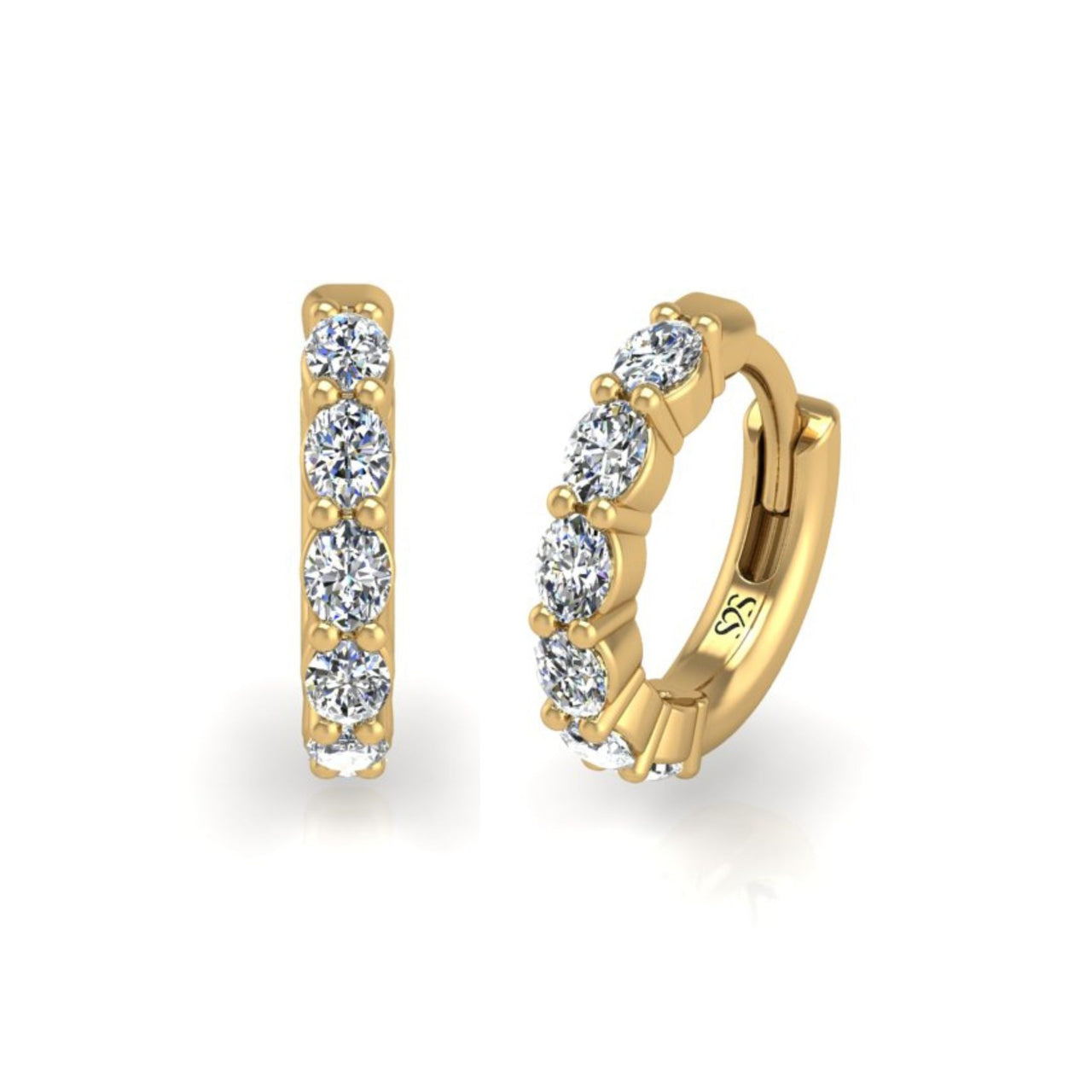 The Big-O Hoops in 14K Yellow Gold