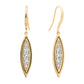 Deco Diamond Earrings in 14K Gold