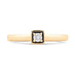 Edgy Stacking Diamond Ring in 14K Gold
