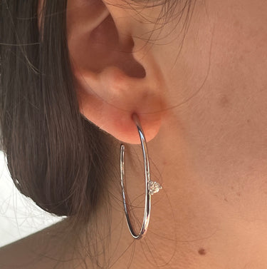 Maxi Solo Diamond Hoops