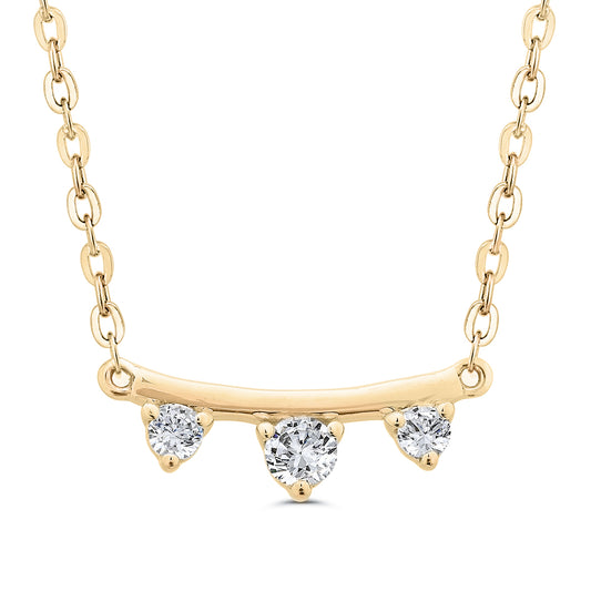Mini-Bar Necklace in 14K Gold