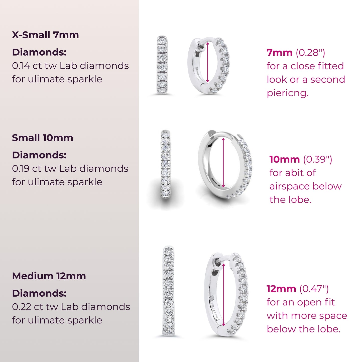 Pavé-All-Day Diamond Hoops in 14K Yellow Gold