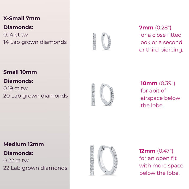 Pavé-All-Day Diamond Hoops