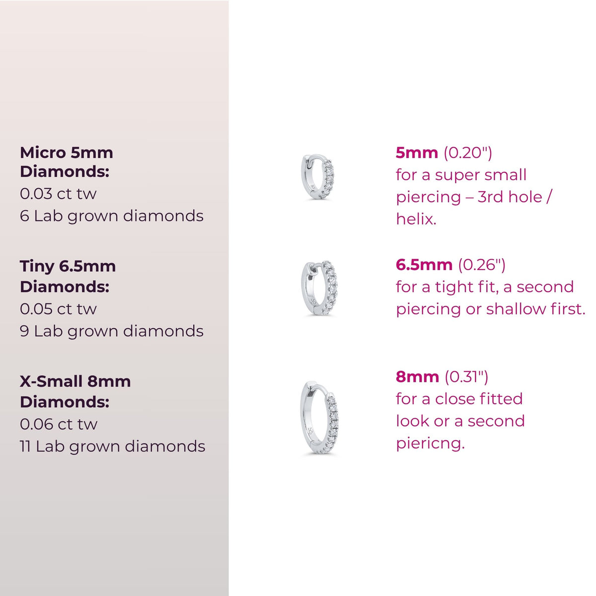 Pavé-All-Day Diamond Single Hoop