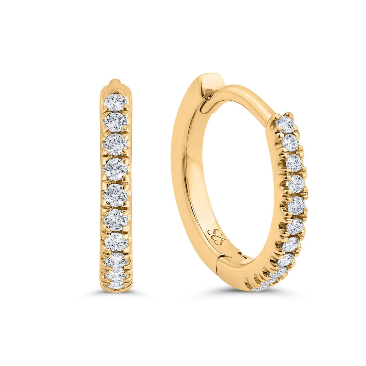 Pavé-All-Day Diamond Hoops