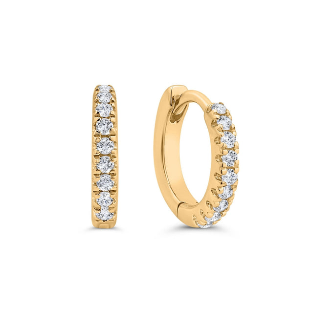 Pavé-All-Day Diamond Hoops