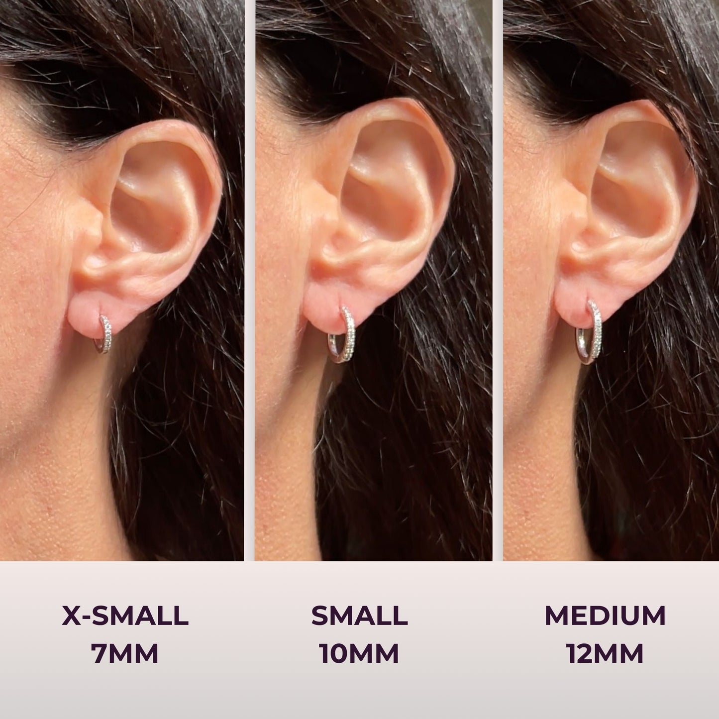 Pavé-All-Day Hoops in Sterling Silver