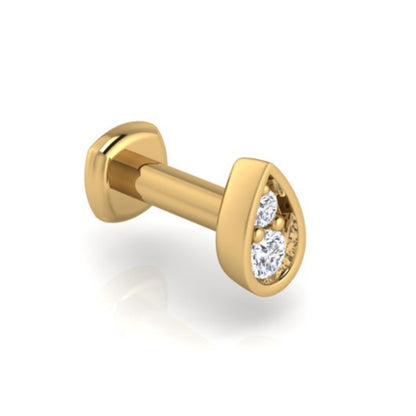 Perfect-Pear Diamond Flat Back Stud