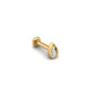 Perfect-Pear Flat Back Stud in 14K Yellow Gold