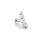 Rockstar Flat Back Stud in 14K White Gold