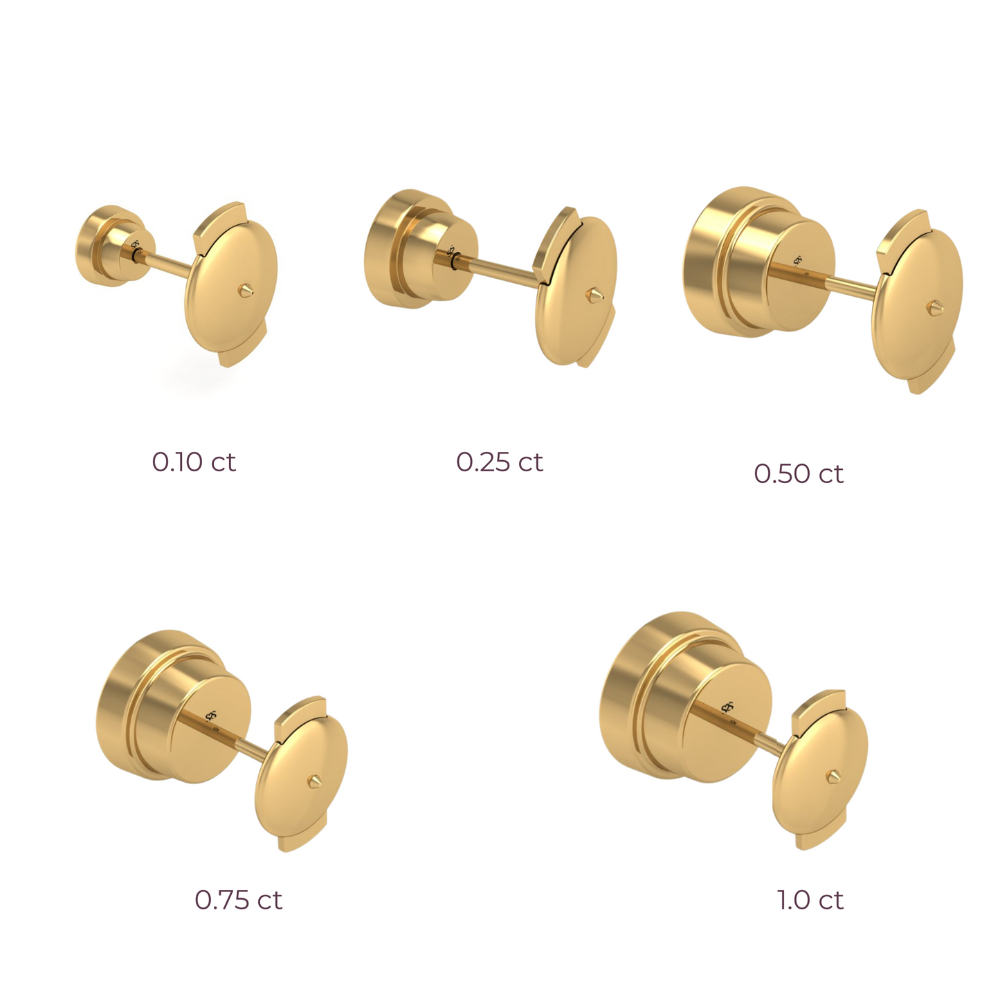 Starlet Back-Off Stud 14K Yellow Gold