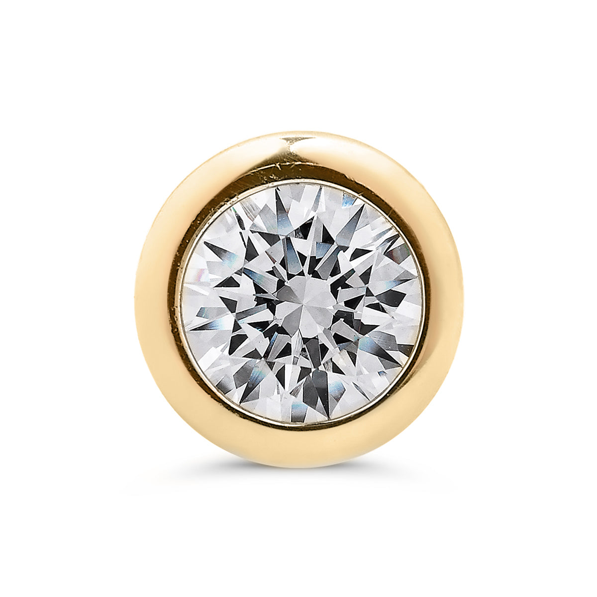 Single-Starlet Diamond Stud in 14K Gold