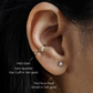 Solo Sparkle Ear Cuff in 14K Gold