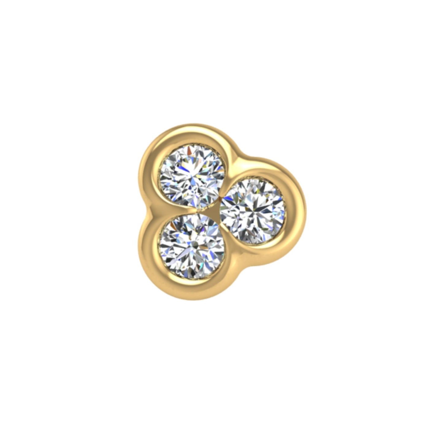 The Starlet Sisters Diamond Flat Back Stud