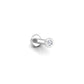 Starlet Flat Back Stud in 14K White Gold