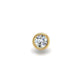 Starlet Flat Back Stud in 14K Yellow Gold