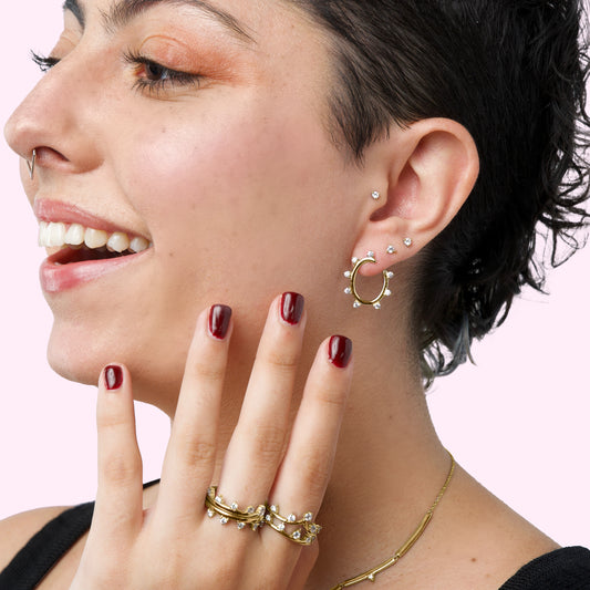You're-a-Stud in 14K Gold