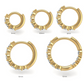 The Big-O  Single Hoop in 14K Yellow Gold