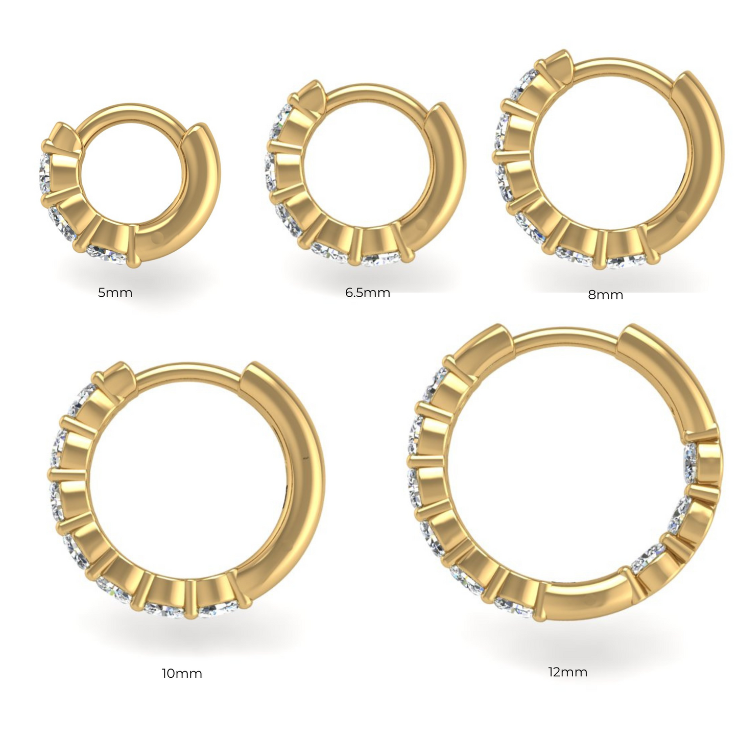 The Big-O  Single Hoop in 14K Yellow Gold