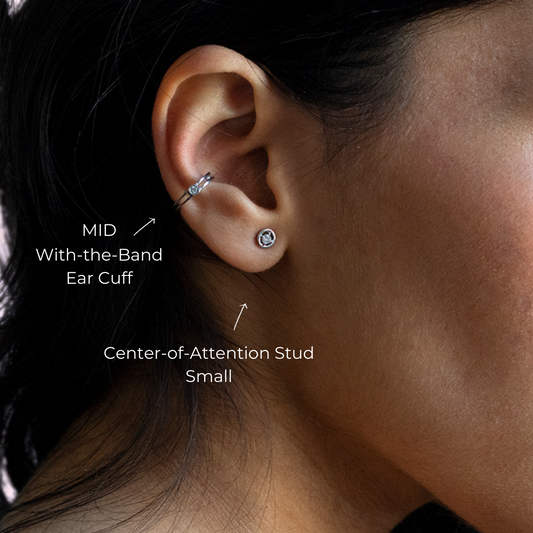 Center of Attention Diamond Stud Earrings