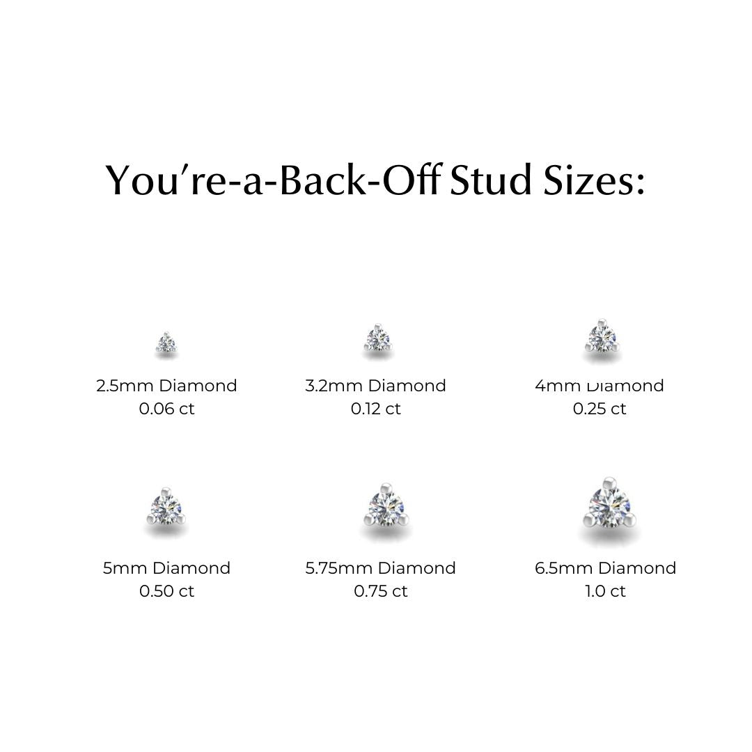 You're-a-Stud Back-Off 14K White Gold