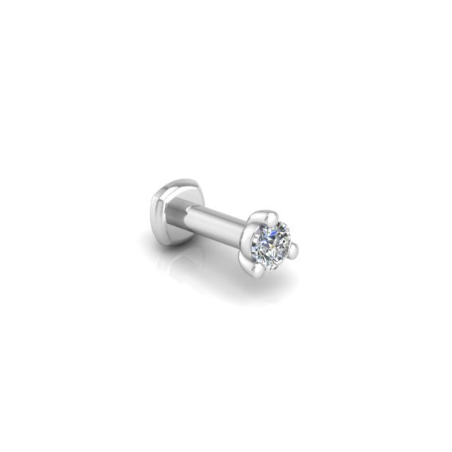 You're-a-Stud Flat Back Stud in 14K White Gold