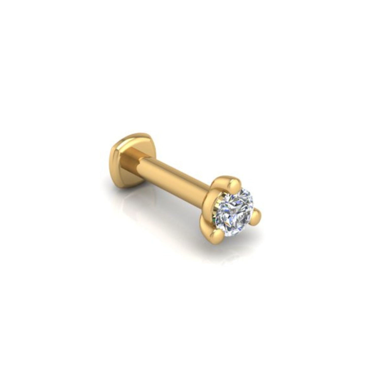 You're-a-Stud Flat Back Stud in 14K Yellow Gold