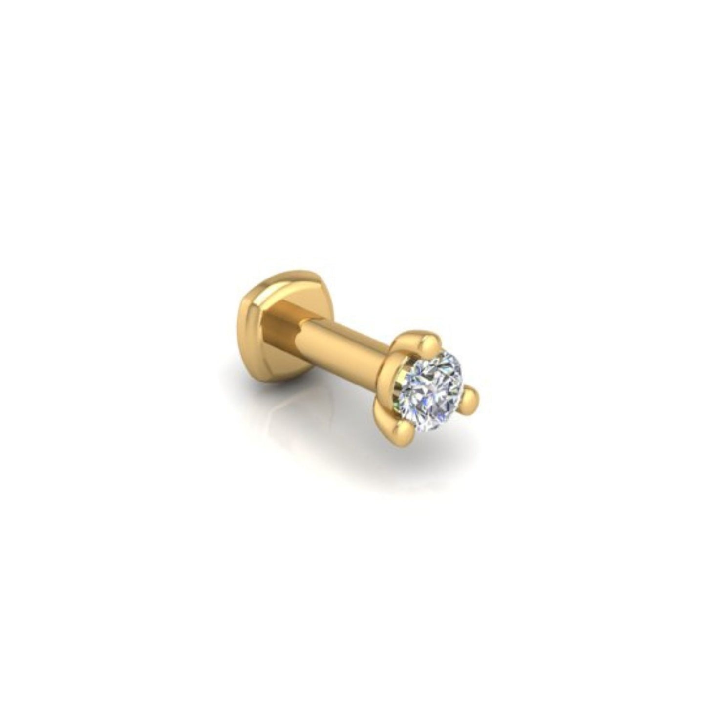 You're-a-Stud Flat Back Stud in 14K Yellow Gold