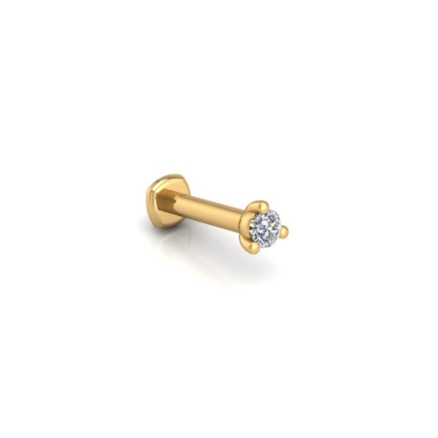 You're-a-Stud Flat Back Stud in 14K Yellow Gold