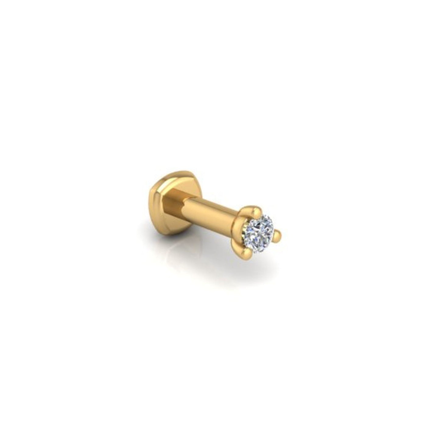 You're-a-Stud Flat Back Stud in 14K Yellow Gold