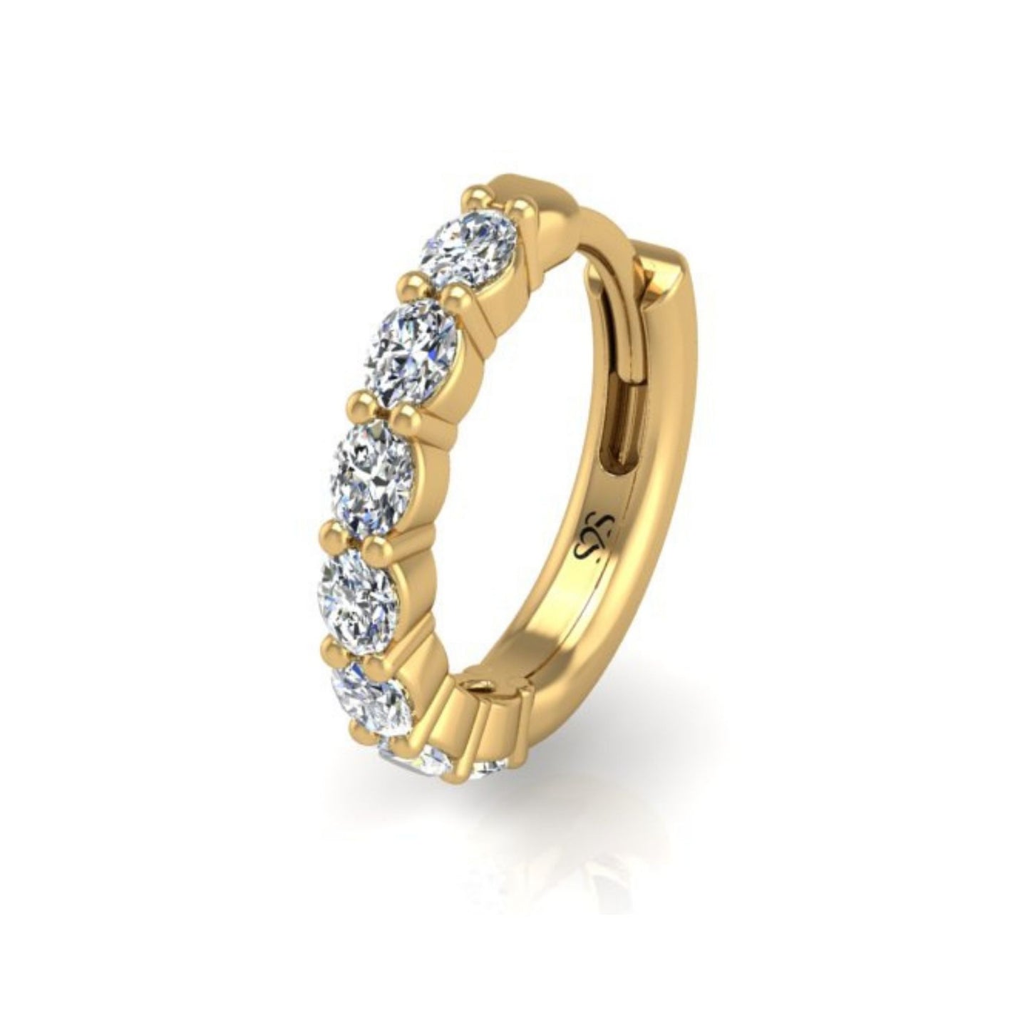 The Big-O Diamond Single Hoop