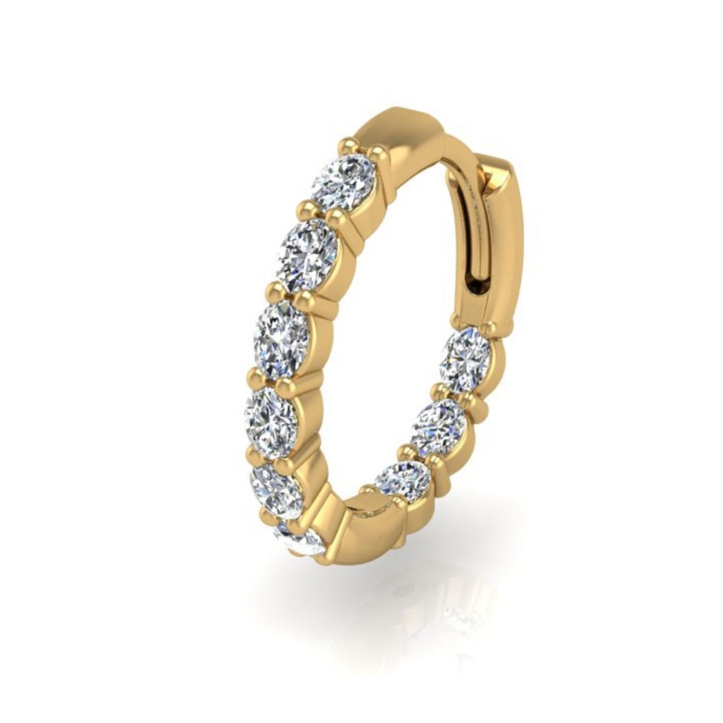 The Big-O Diamond Single Hoop