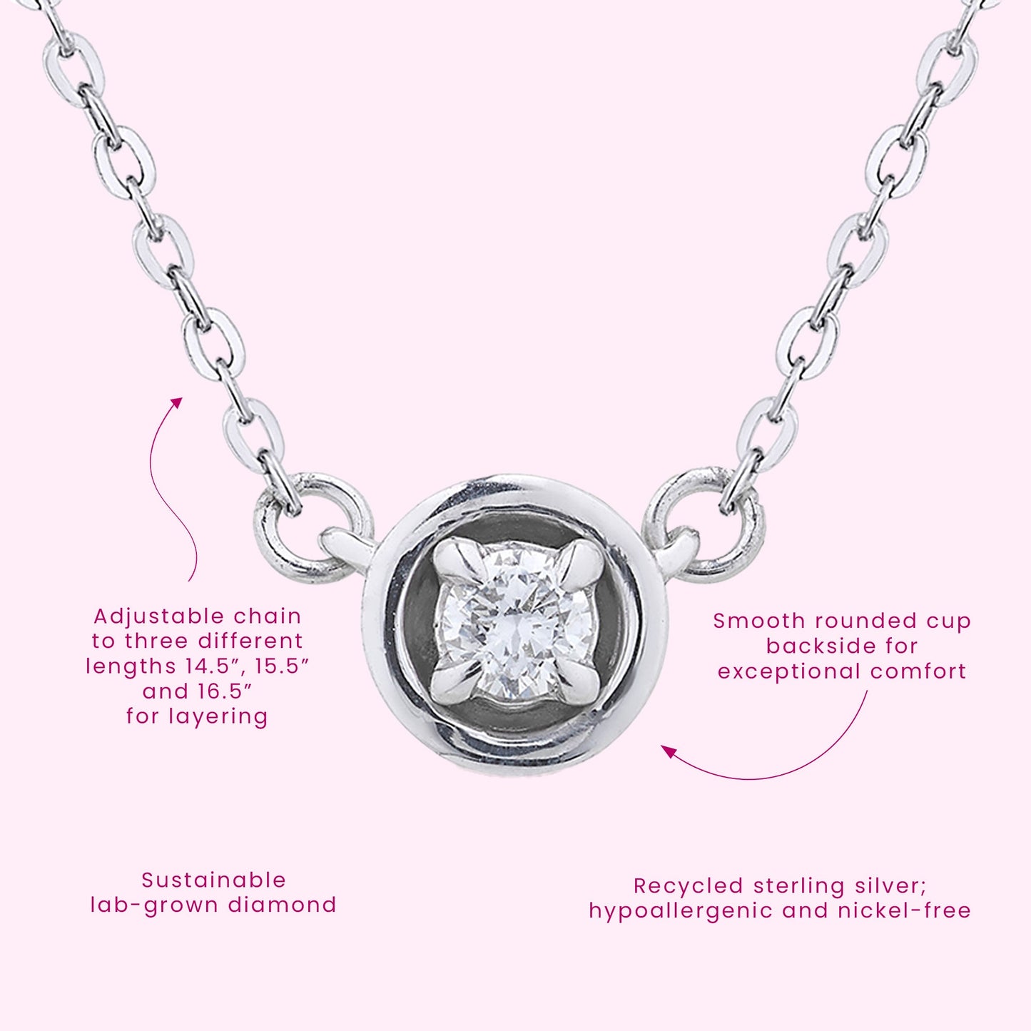 Center of Attention Diamond Pendant - Seed2Stone.com