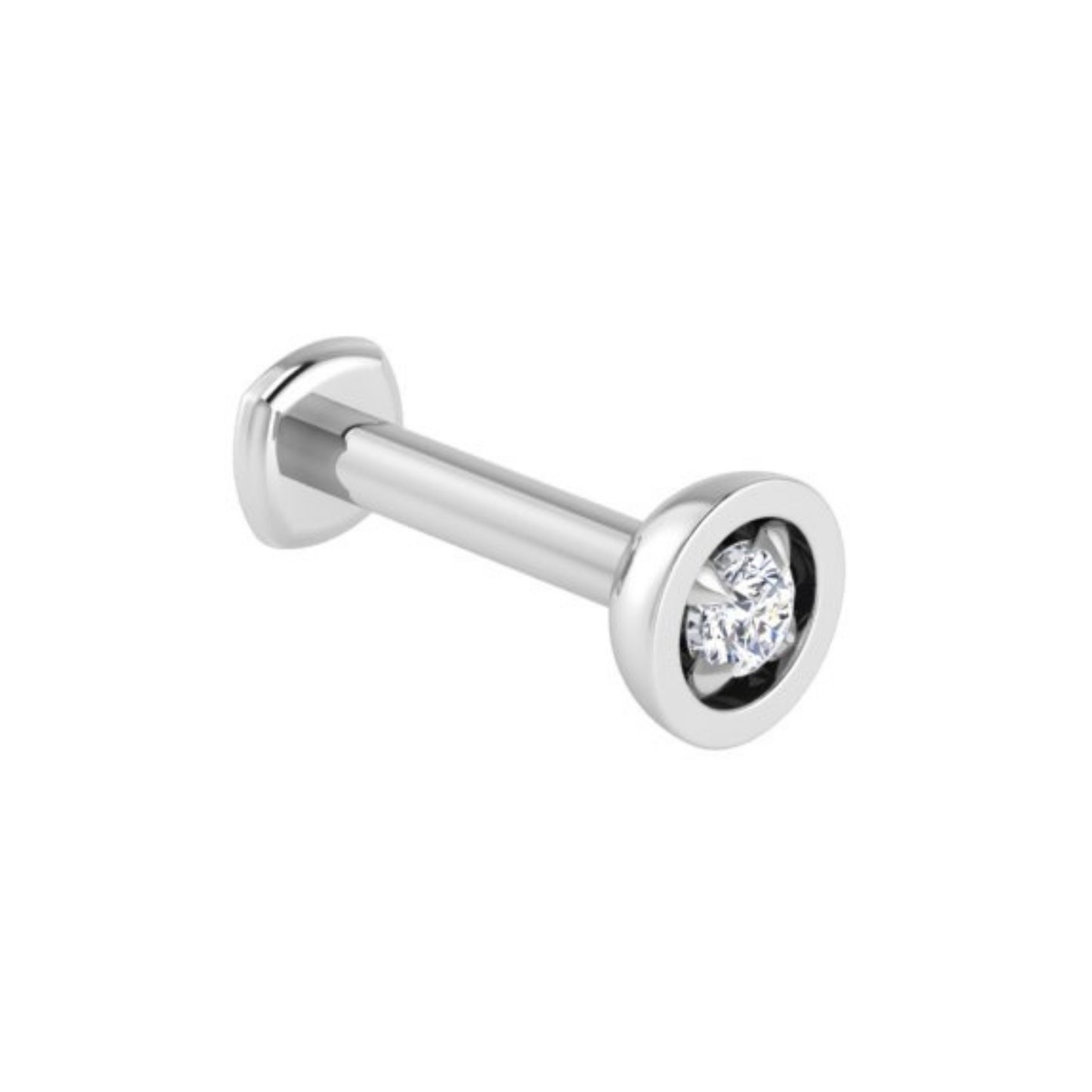 Center-of-Attention Diamond Flat Back Stud