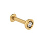 Center-of-Attention Diamond Flat Back Stud