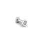 Center - of - Attention Flat Back Stud in 14K White Gold - Seed2Stone.com