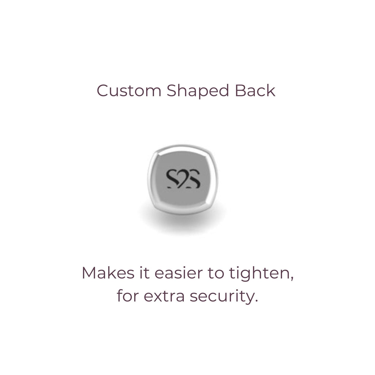 Center - of - Attention Flat Back Stud in 14K White Gold - Seed2Stone.com