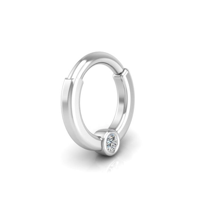 Cyclops Flat Hoop Earring - Seed2Stone.com