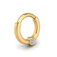 Cyclops Flat Hoop in 14K Gold - Seed2Stone.com