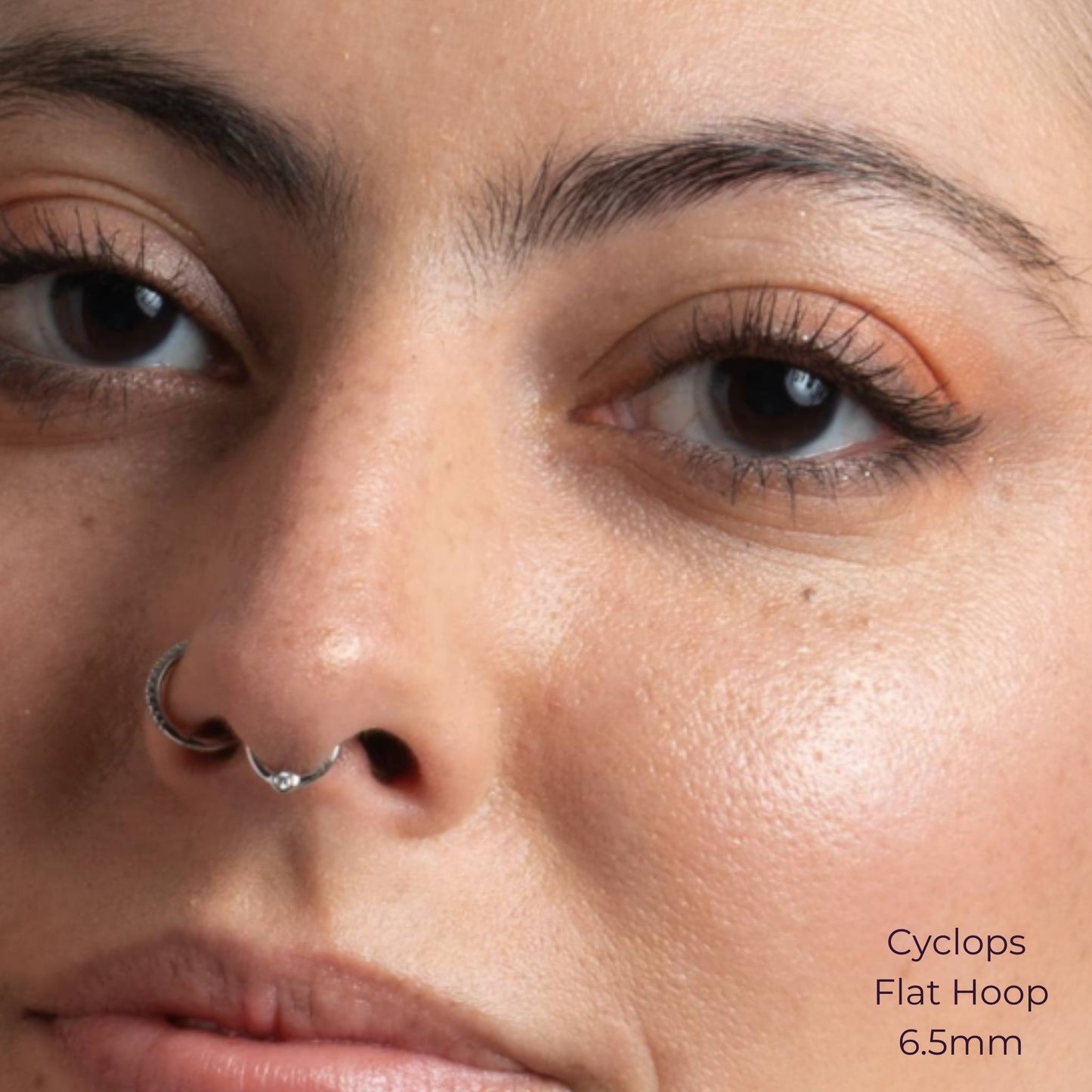 Cyclops Diamond Flat Hoop