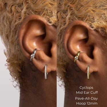Cyclops Diamond Ear Cuff