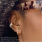 Double-Wave Diamond Ear Cuff