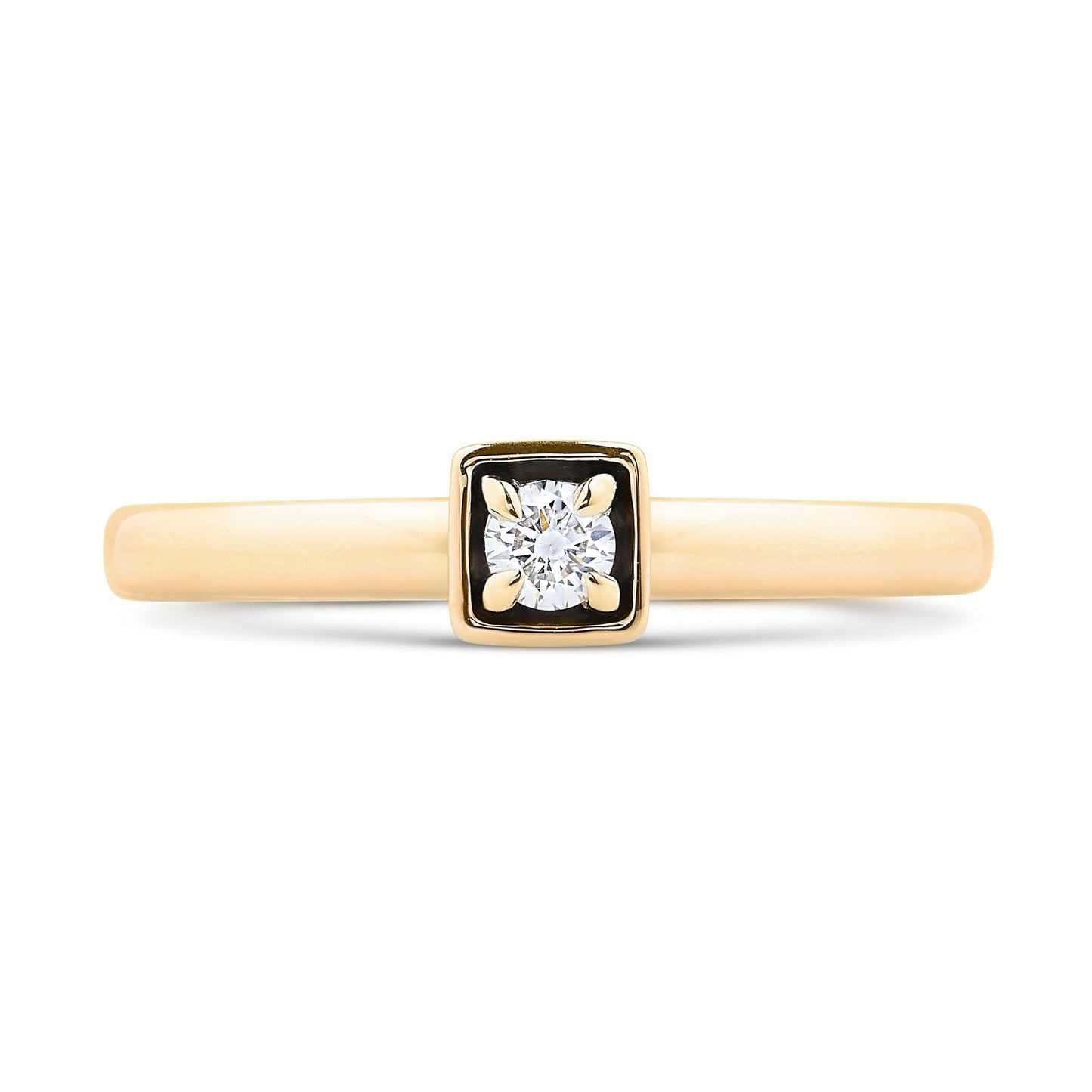 Edgy Stacking Ring in 14K Gold - Seed2Stone.com