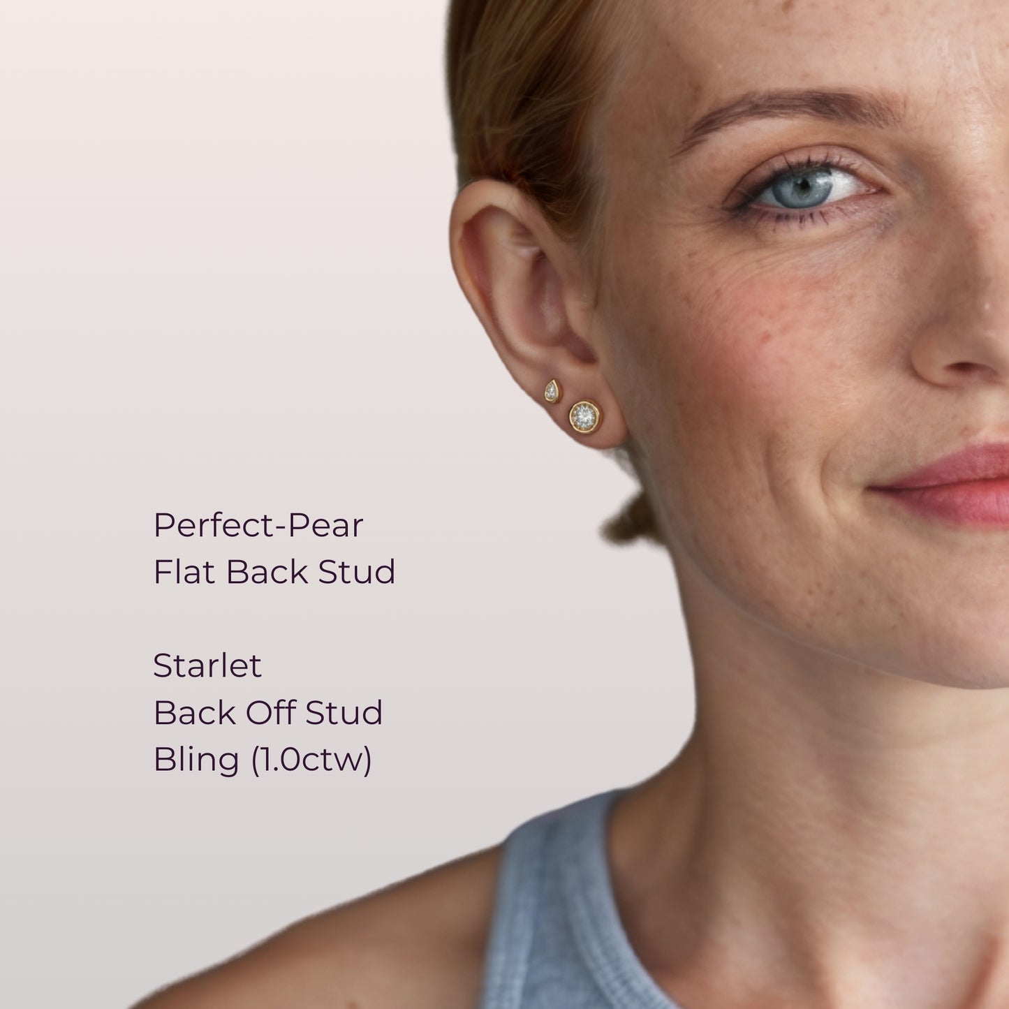 Perfect-Pear Diamond Flat Back Stud