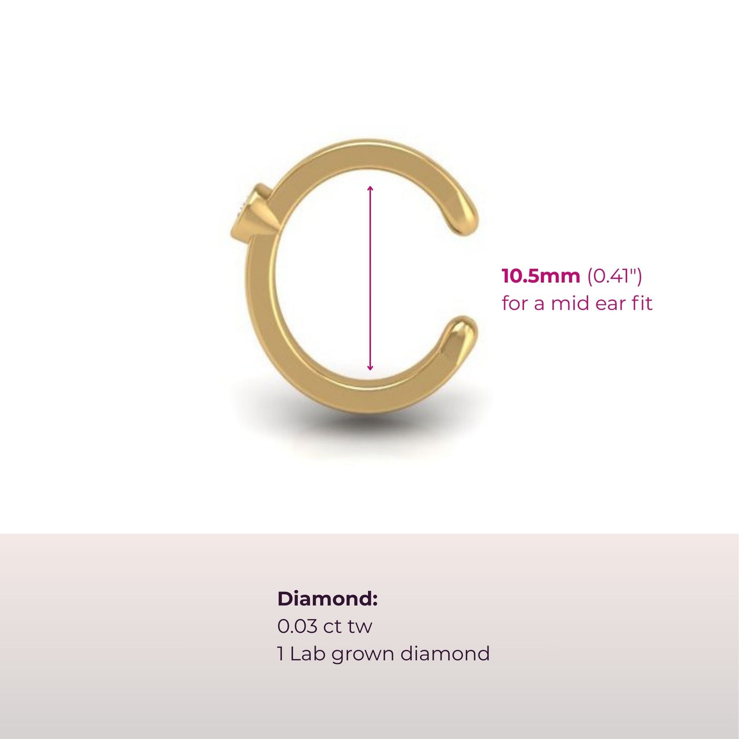 Muse Diamond Ear Cuff