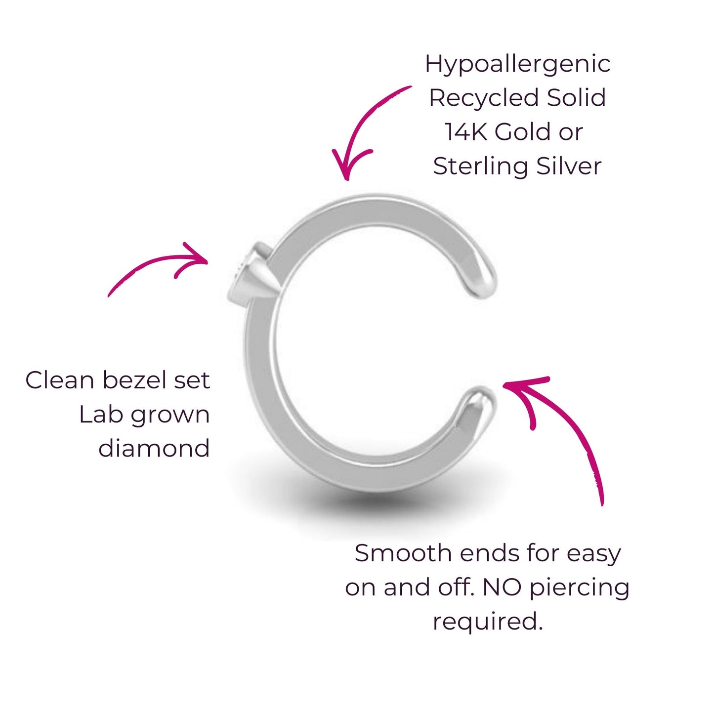 Muse Diamond Ear Cuff