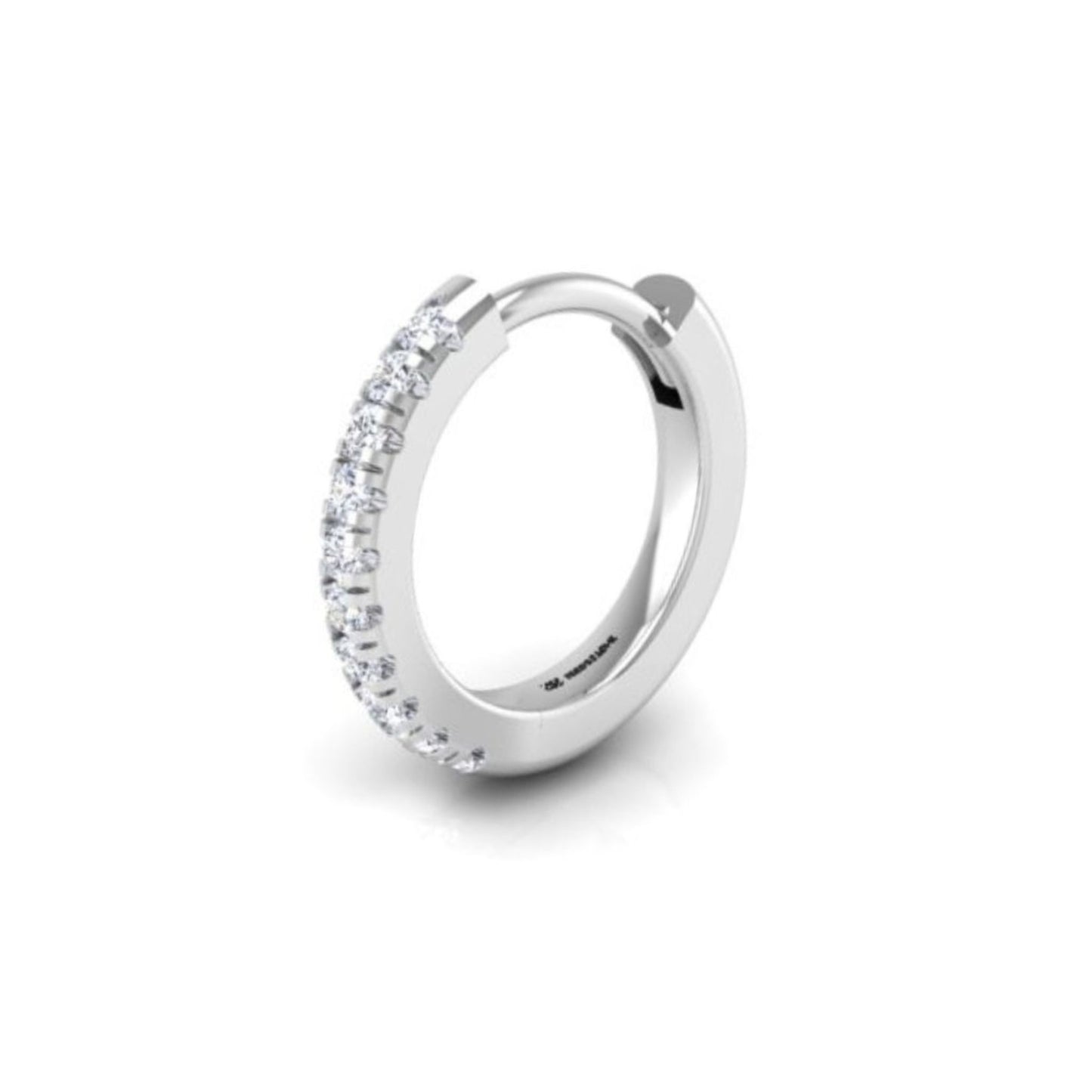 Pavé-All-Day Single Hoop